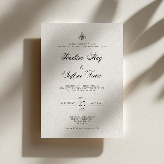 Amal Nikah Invitation