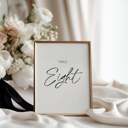 Classic Table Numbers - Royale