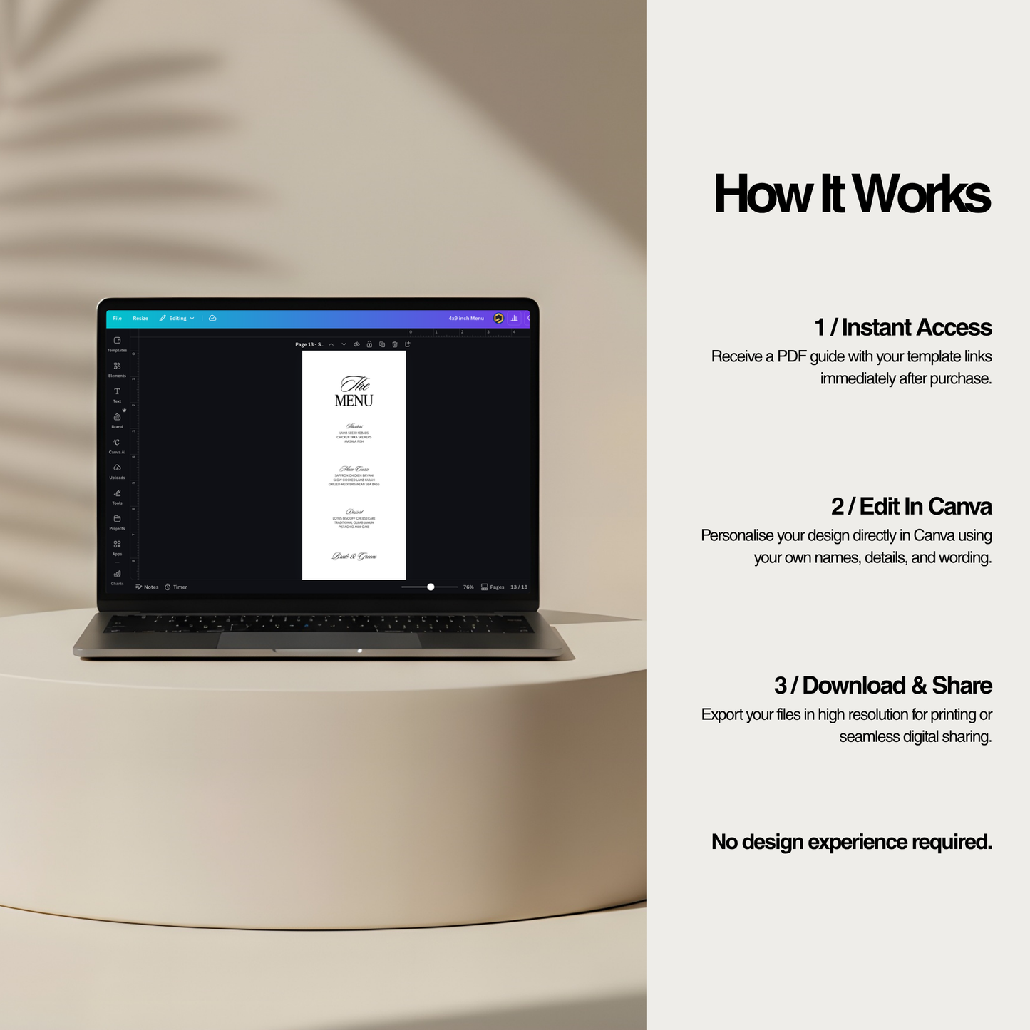 Minimal Menu - Vale