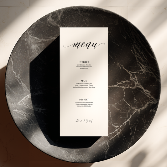 Minimal Menu - Noir