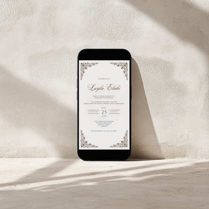 Noor Mehndi Invitation