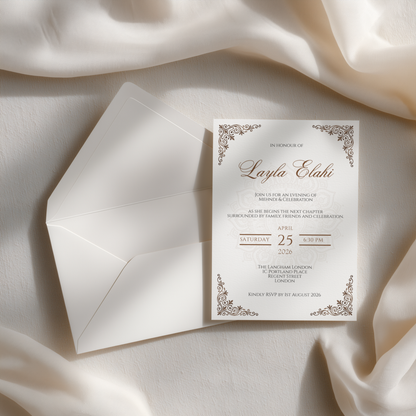 Noor Mehndi Invitation