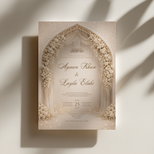 Noor Walima Invitation