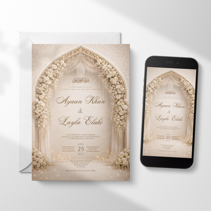 Noor Walima Invitation