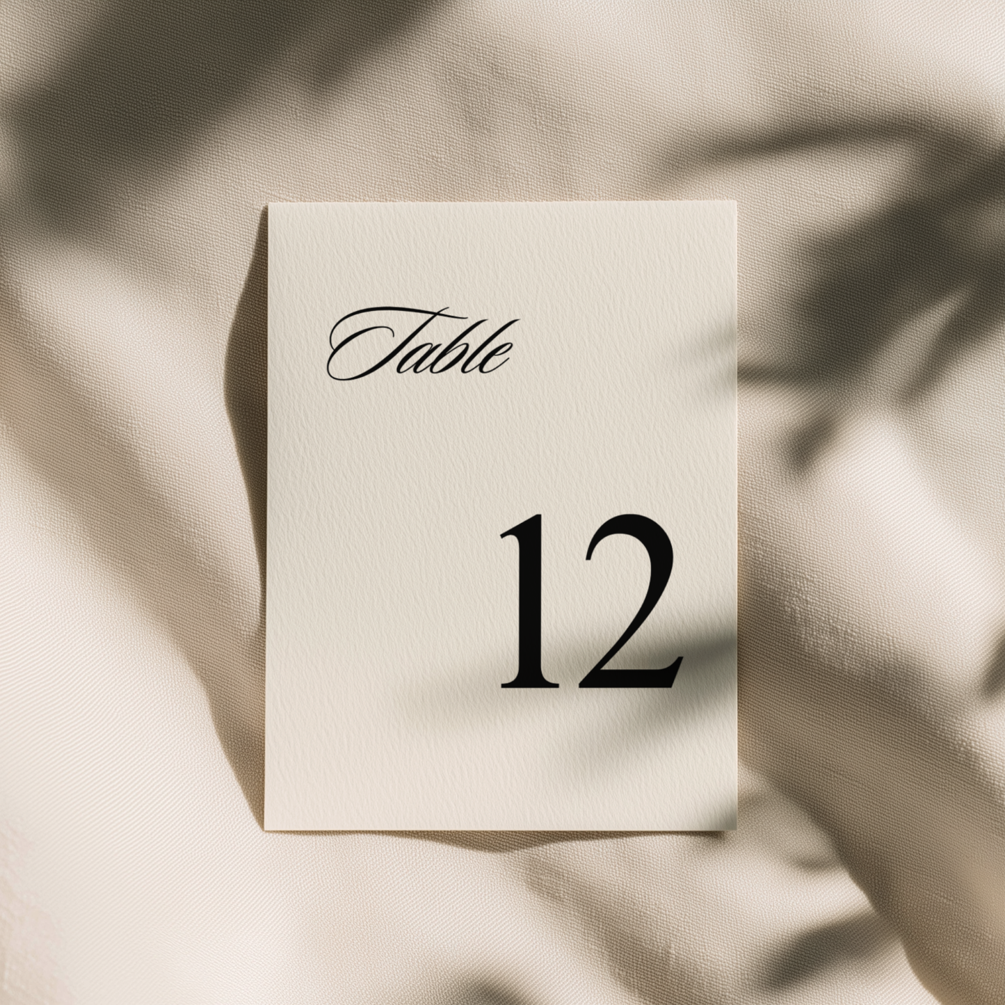 Signature Table Numbers - Aurelle