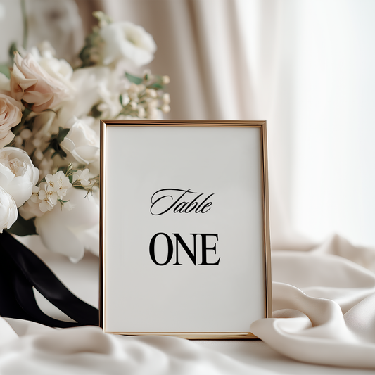 Signature Table Numbers - Élan