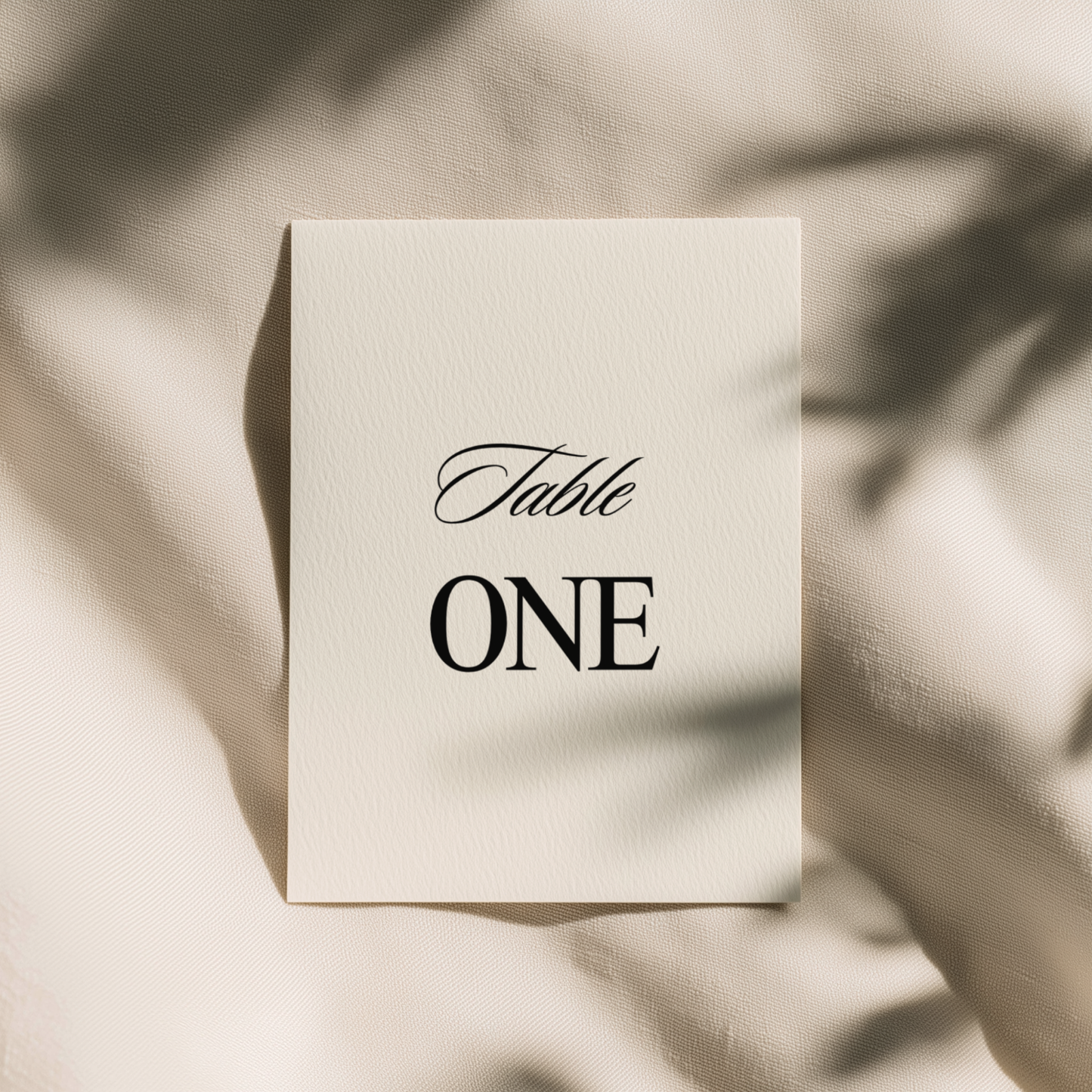 Signature Table Numbers - Élan