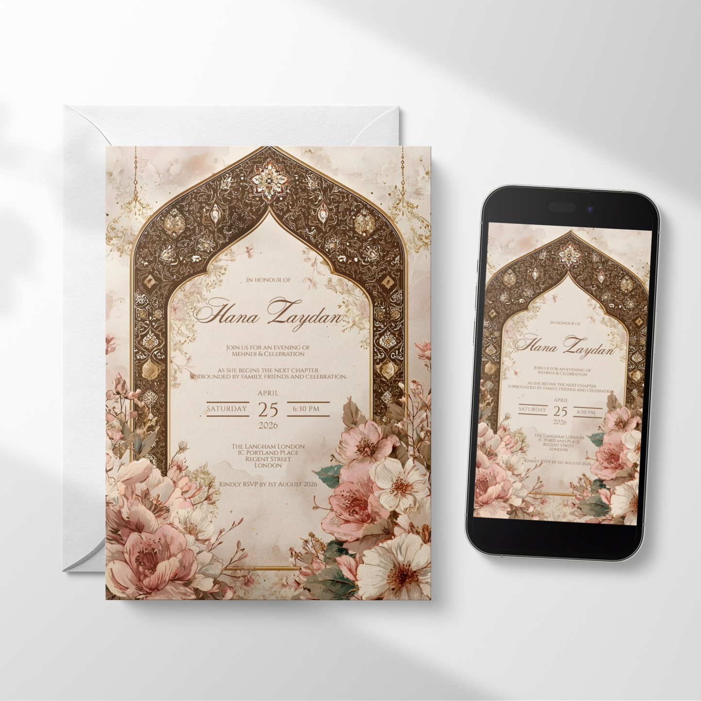 Zahra Mehndi Invitation
