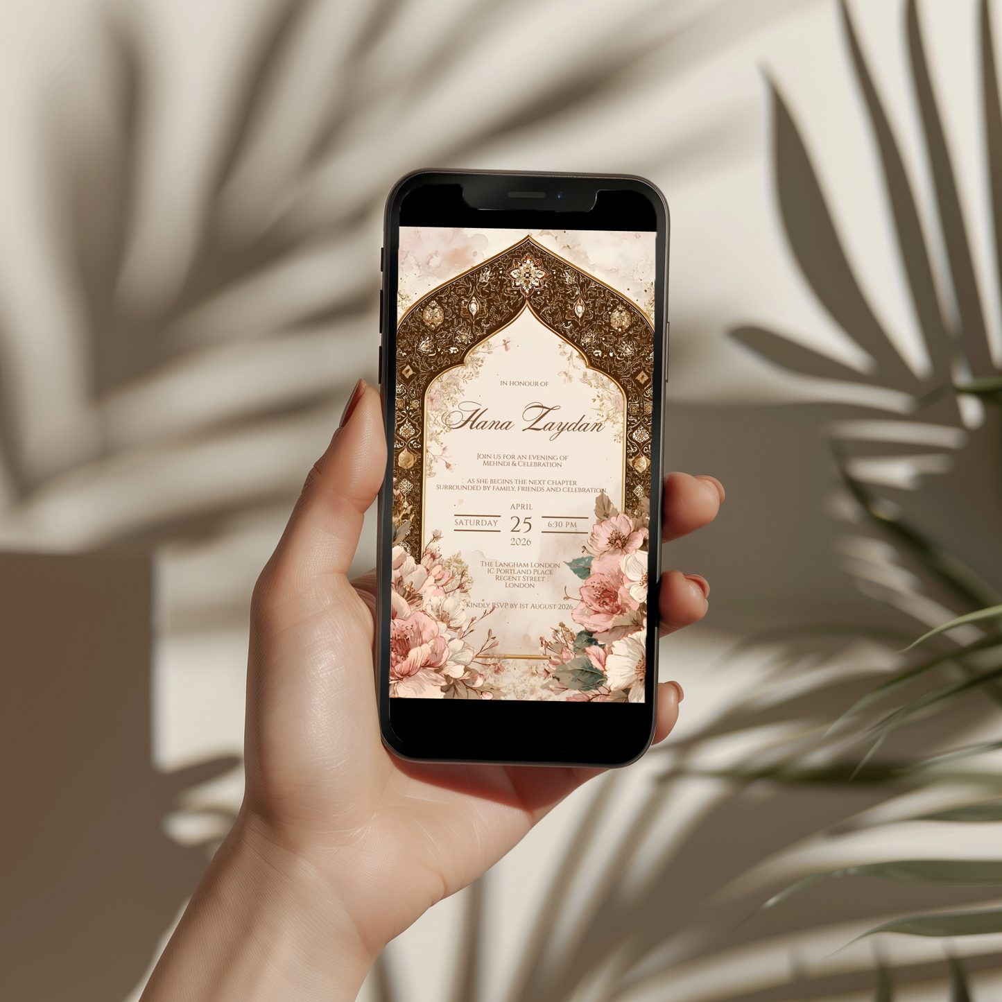 Zahra Mehndi Invitation