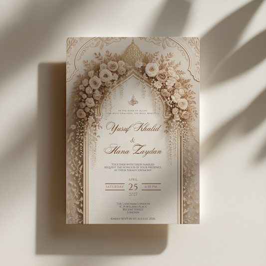 Zahra Nikah Invitation