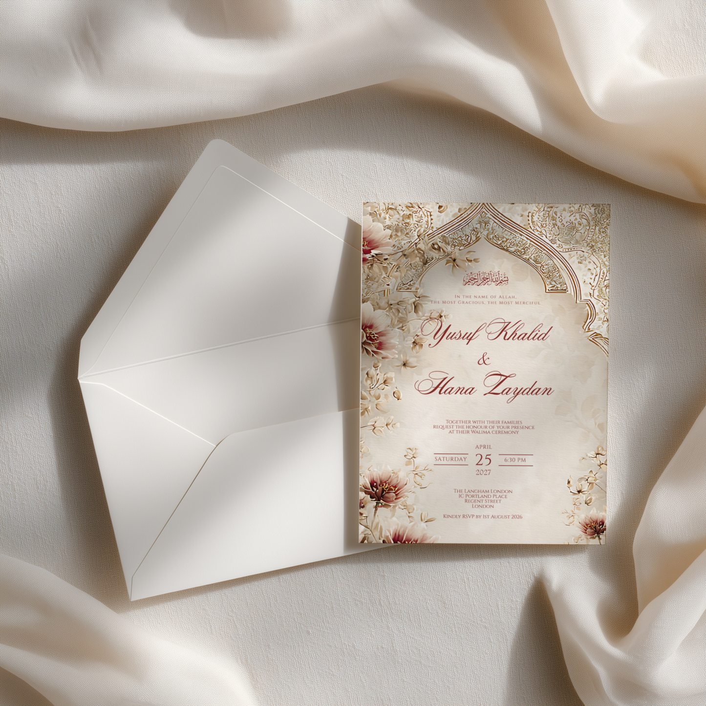 Zahra Walima Invitation