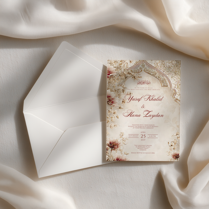 Zahra Walima Invitation