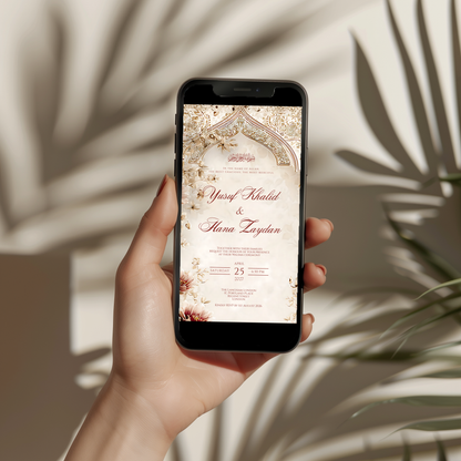 Zahra Walima Invitation